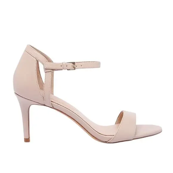 Aldo Alynia Beige Ankle Strap Heels Size 8 Stiletto Wedding Shoes - Picture 7 of 9